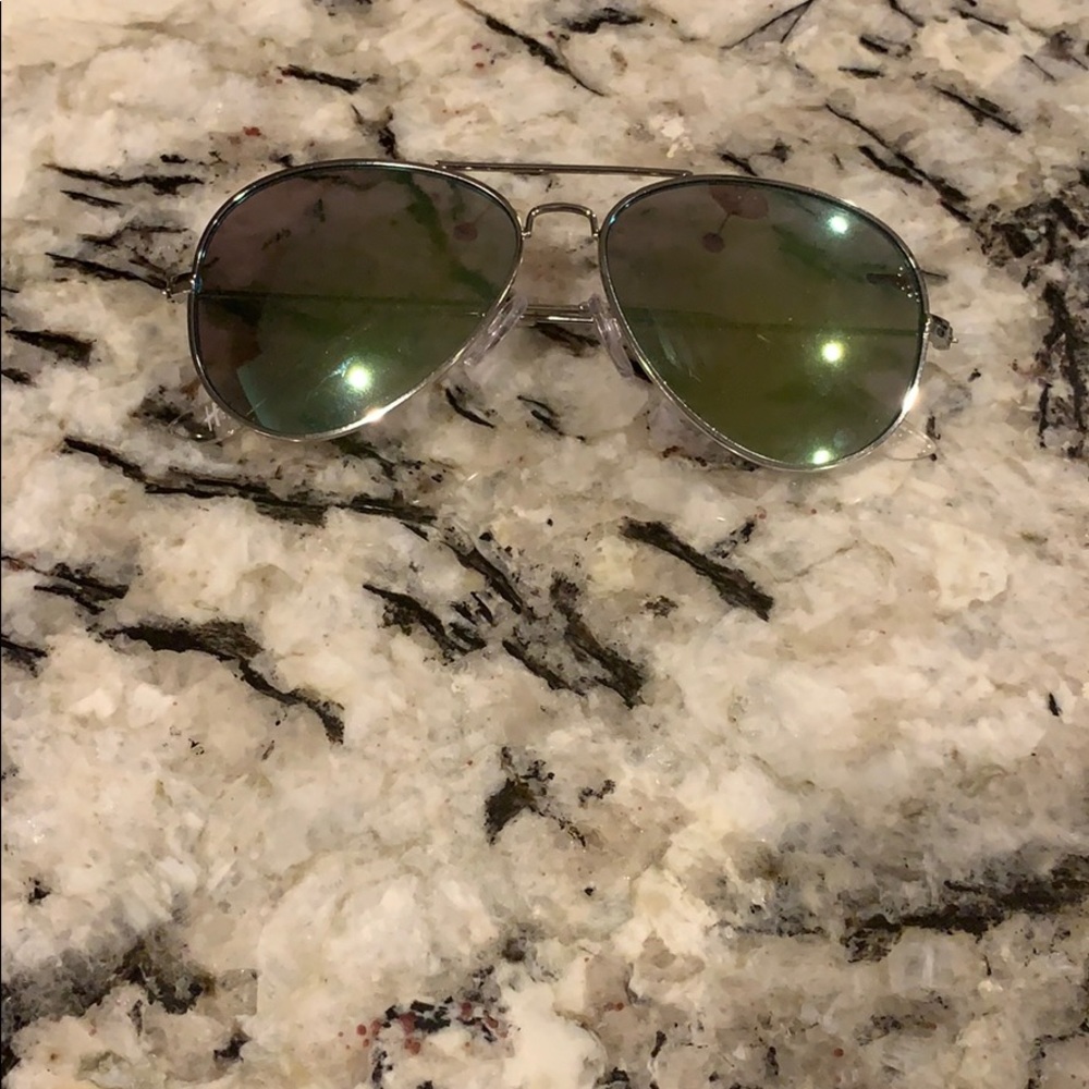 Sunglasses with blue tint